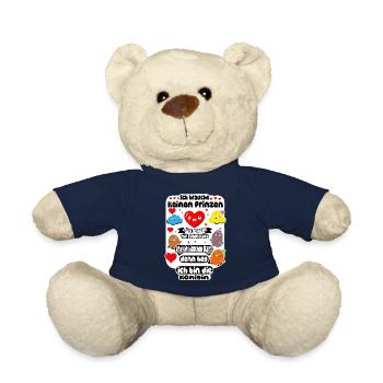 Ich brauche keinen Prinzen – Schoko & Glanz Design - Teddy - French Navy - Vorne