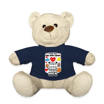 Trink Tee – Folge dem Regenbogen - Teddy - French Navy - Vorne