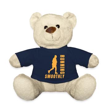 Running Running Smoothly Marathon Runner - Teddy Bear - french navy - Front