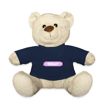 Gift for Holly - Teddy Bear - french navy - Front