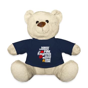 fire Department - Teddy Bear - french navy - Front