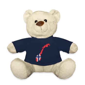 Norvège Scandinavie cadeau Oslo - Nounours - bleu marine - Devant