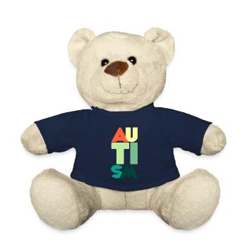 autism - Teddy Bear - french navy - Front