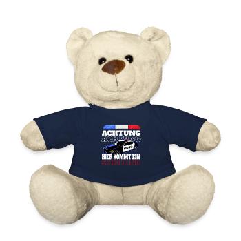 Schulkind 2021 Einschulung Polizei Junge Geschenk - Teddy - French Navy - Vorne