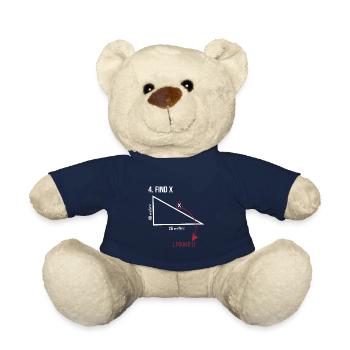 math, math, math teacher, sentence, triangle - Teddy Bear - french navy - Front