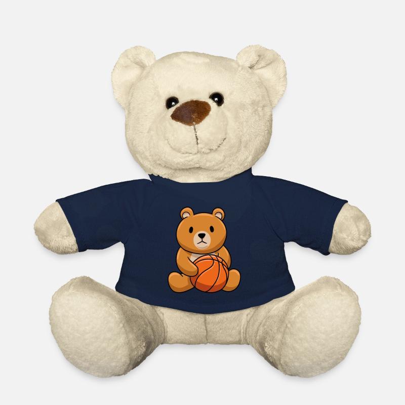 Basketball Teddy Bear - Teddy - French Navy