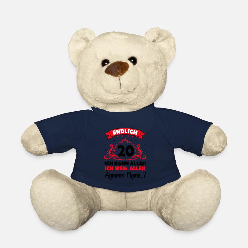 20 Geburtstag Mädchen Junge Fun Geschenk lustig - Teddy - French Navy