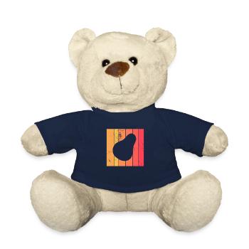 Avocado Vegan Lover Retro Veggie Diet Gift idea - Teddy - French Navy - Vorne