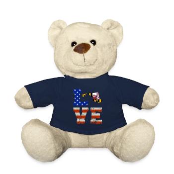Dear maryland gift - Teddy Bear - french navy - Front