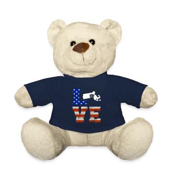 Liebe massachusetts geschenk - Teddy - French Navy - Vorne