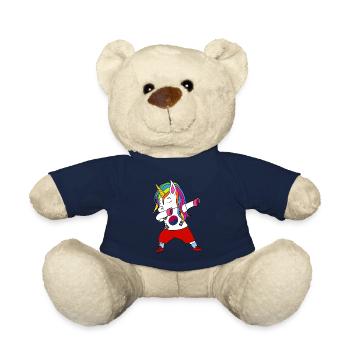 Südkorea fußball tupfen geschenk - Teddy - French Navy - Vorne