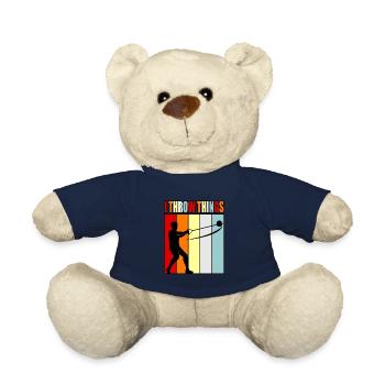 I throw things hammer throw - Teddy Bear - french navy - Front