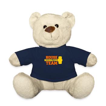 House Destruction Renovation Gift - Teddy Bear - french navy - Front