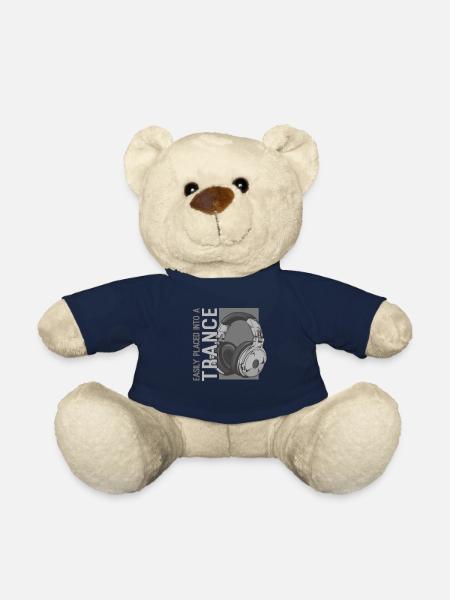 Easily Put Into A Trance Music Headphones EDM - Teddy Bear - french navy
