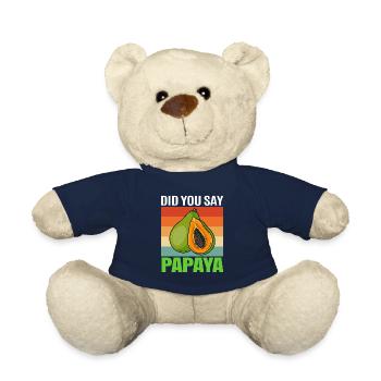 Papaya Frucht Sommer Geschenk - Teddy - French Navy - Vorne