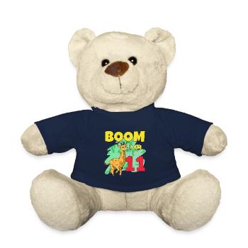11th birthday giraffe - Teddy Bear - french navy - Front