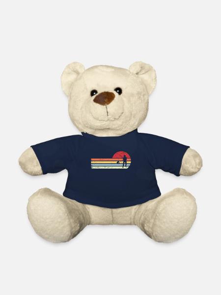 Sun and retro lines - Fishing - - Teddy Bear - french navy