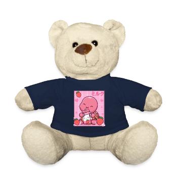 Kawaii Schildkrötenliebhaber Erdbeermilchshake Otaku - Teddy - French Navy - Vorne