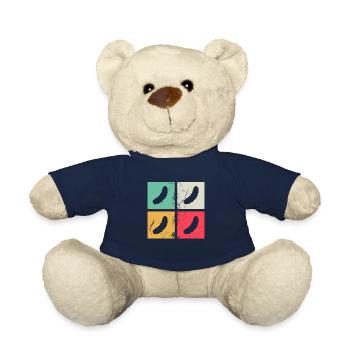 Gurke Essiggurke Kukumer Retro Geschenk - Teddy - French Navy - Vorne