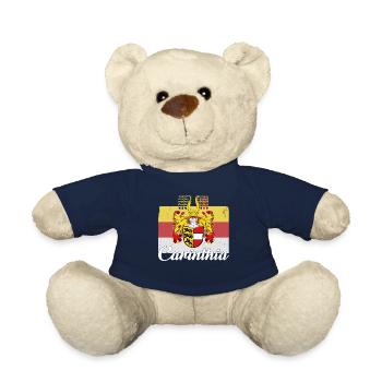 Carinthia Austria Flag Coat of Arms Mountains - Teddy Bear - french navy - Front