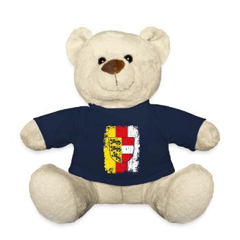 Austria Flag Coat of Arms Lion - Teddy Bear - french navy - Front