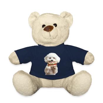 Bichon Frisé - Nounours - bleu marine - Devant