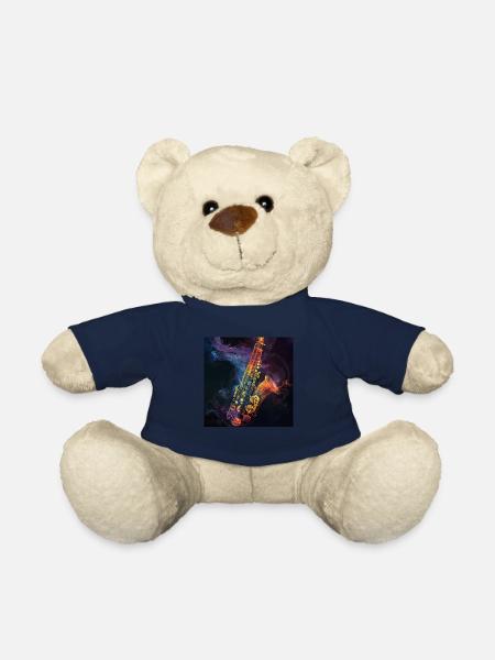 Saxophone - Nounours - bleu marine