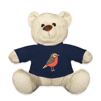 Rotkehlchen VOGEL - Teddy - French Navy - Vorne