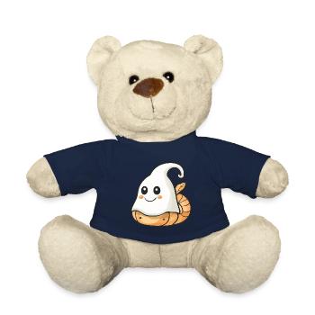 Snail Halloween Comic Ghost - Teddy Bear - french navy - Front
