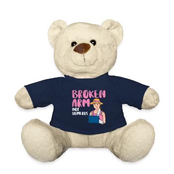 Broken Arm Not Humerus - Teddy Bear - french navy - Front