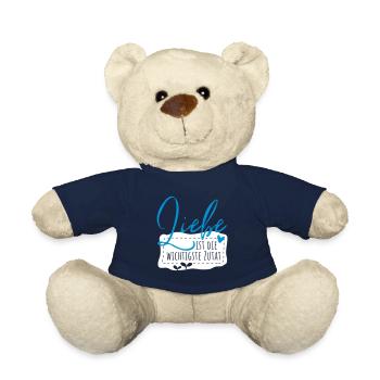 LIEBE ist die wichtigste Zutat - Teddy - French Navy - Vorne