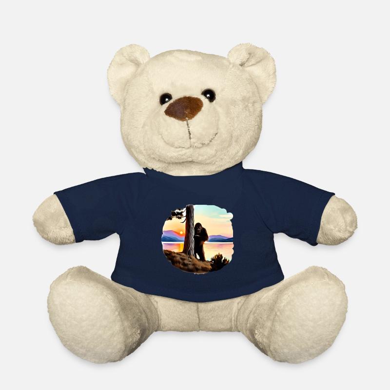 Bigfoot Lake Sunset - Teddy Bear - french navy