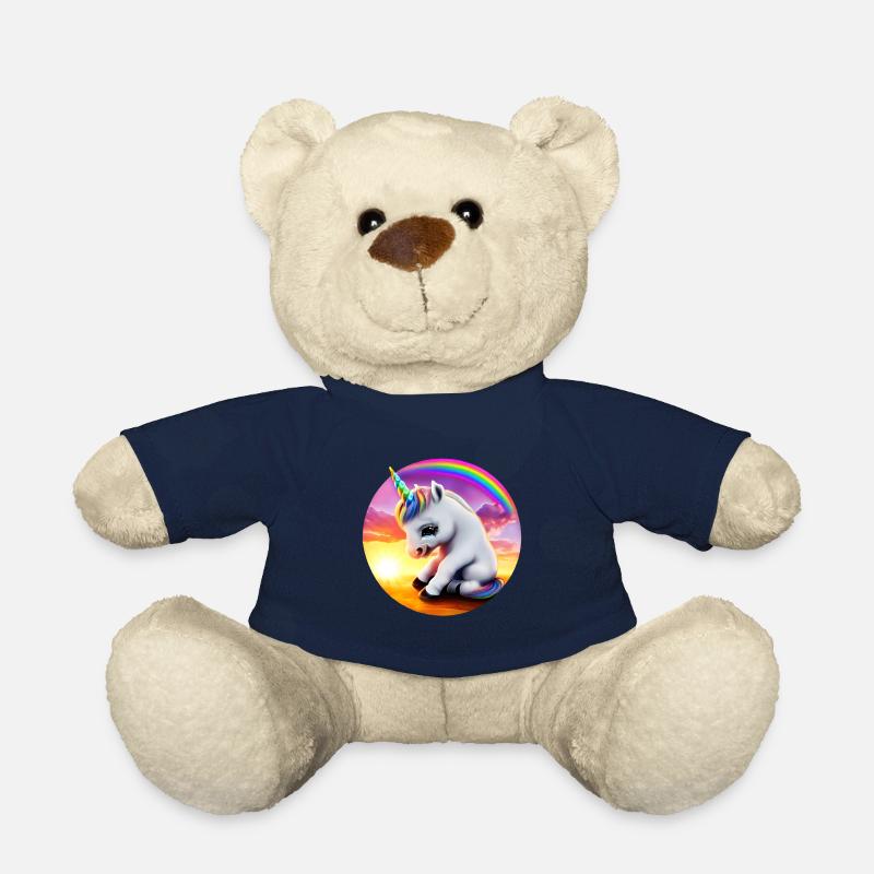 Einhorn traurig Regenbogen - Teddy - French Navy