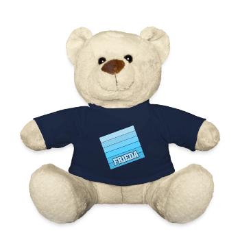 Nom de femme Frieda - Nounours - bleu marine - Devant