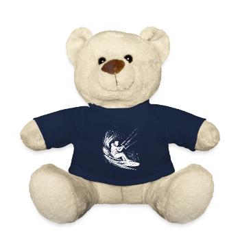 Kite Surfer Splash Water Splash without Kite - Teddy Bear - french navy - Front