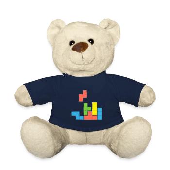 Retro Game tetriss spiel - Teddy - French Navy - Vorne