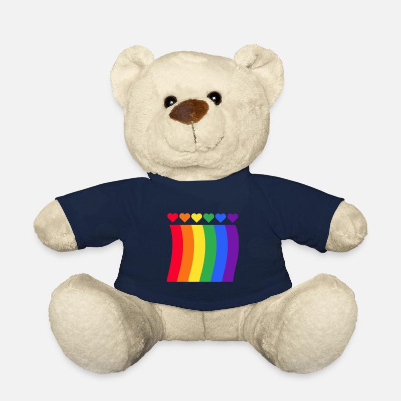 Gay Pride arc-en-ciel couleur LGBT - Nounours - bleu marine