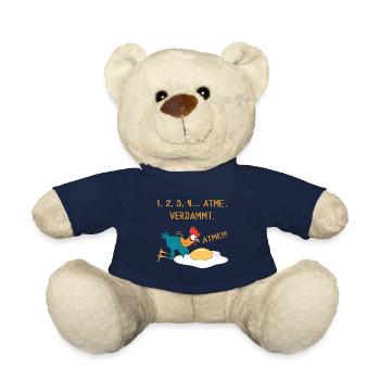 Huhn Hühner Hahn Lustige Sprüche - Teddy - French Navy - Vorne
