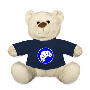 Croissant icon - Teddy Bear - french navy - Front