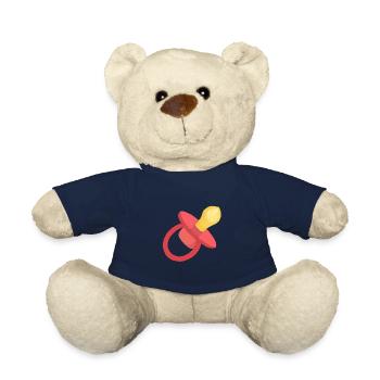 Roter Schnuller - Baby-Schnuller - Schnuller - Teddy - French Navy - Vorne