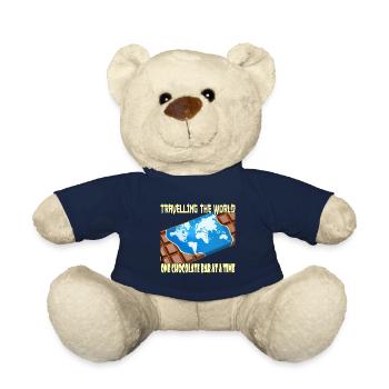 Travelling with a chocolate bar - Teddy Bear - french navy - Front