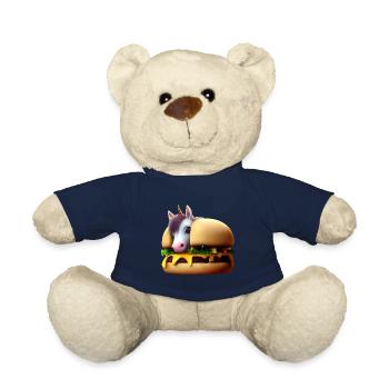 Unicorn Cheeseburger - Teddy Bear - french navy - Front