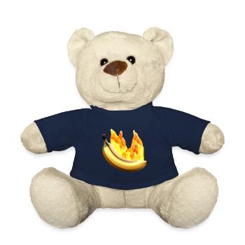 Burning banana - Teddy Bear - french navy - Front
