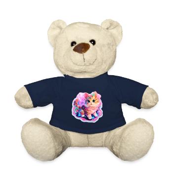 Katze - Illustration - Teddy - French Navy - Vorne
