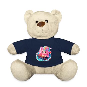 Katze - Illustration - Teddy - French Navy - Vorne