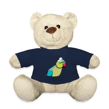Indischer Ringelhals Papagei - Teddy - French Navy - Vorne