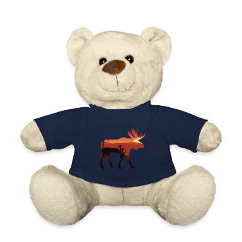 Moose - Teddy Bear - french navy - Front