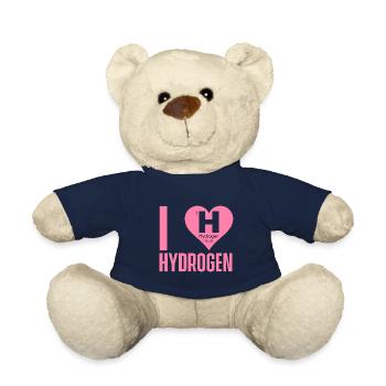 Ich liebe Wasserstoff Brennstoff Hydrogen Sprüche - Teddy - French Navy - Vorne