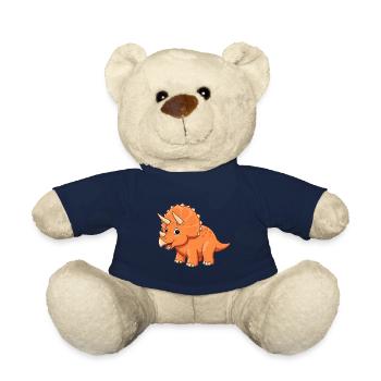 Dino Cartoon Triceratops - Teddy - French Navy - Vorne