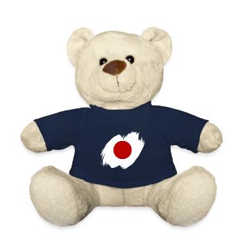 Japan Flagge Used Look Nihon Japanische Fahne - Teddy - French Navy - Vorne